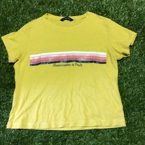 Abercrombie & Fitch tshirt with pink stripes